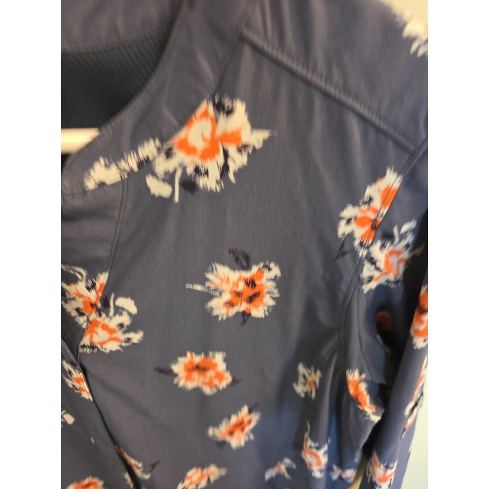 Duluth Trading Womens BlueSidewinder Flex Tunic Floral‎ Top Size S Nylon Spandex - Picture 2 of 4
